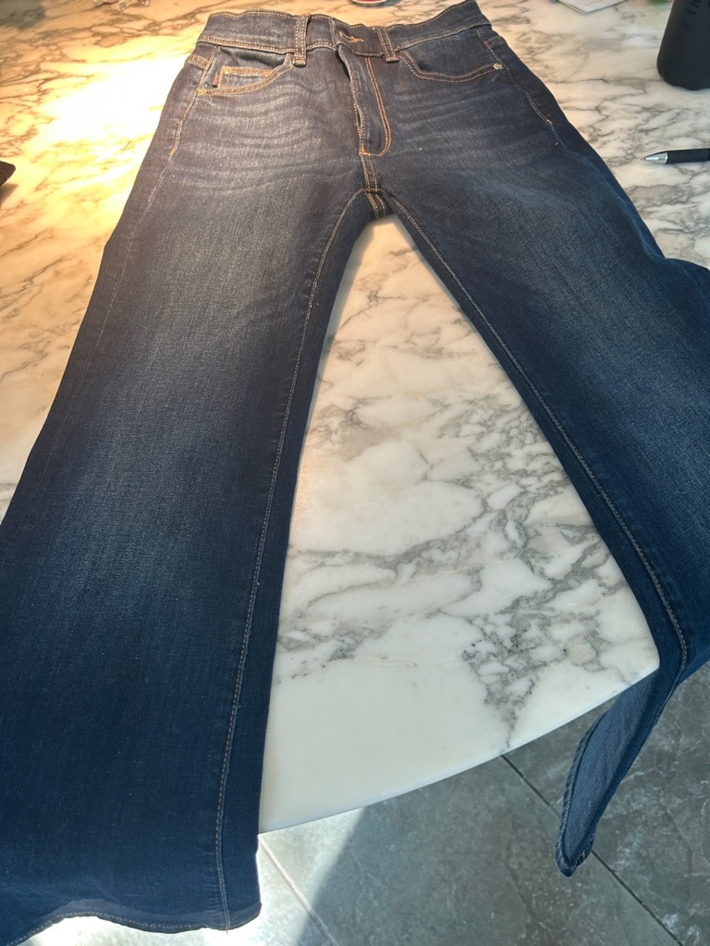 DL1961 Women's Dark Indigo Flare Jeans